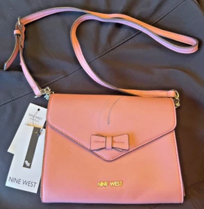 Nine West Crossbody Purse Mini Mauve Adjustable Strap - Picture 1 of 7