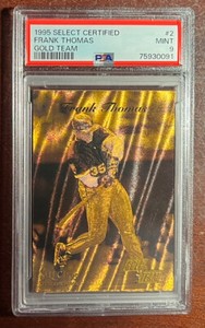 1995 Select CERTIFIED Frank Thomas💪GOLD🥇Team🔥PSA 9. MINT💎 Crazy Rare🚨HOF⚾️