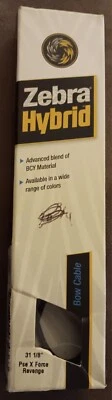 New In Box Zebra Hybrid Premium Bow String Cable Tan/Black 31 1/8" 24 Strands! - Image 1 of 3