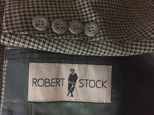Vintage Robert Stock 40R Herren Hounds Tooth 2 Knopf Sport Mantel Blazer B1 - Bild 1 von 9