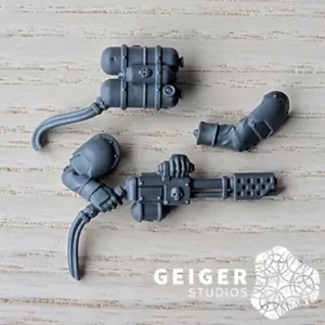 40K Astra Militarum Krieg Bits | Krieg Command Squad | Veteran Gunner Flamer Set - Bild 1 von 1