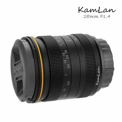 KamLan 28mm F1.4 Manual Focus Large Aperture Lens for Sony E-mount A6000 A6500 - Image 1 of 4