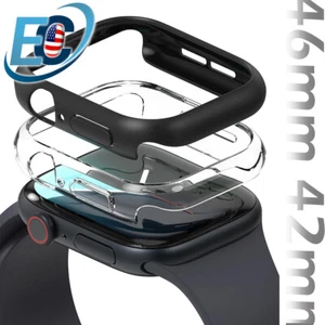 Para Apple Watch Series 10 42mm 46mm Rígido PC Cubierta Protectora Marco Estuche Antigolpes - Imagen 1 de 11