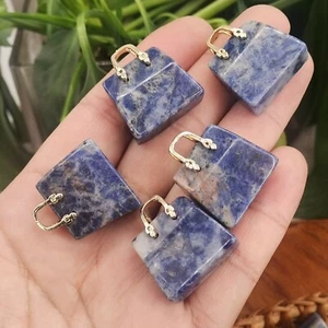 5 piezas Bolsa de sodalita natural cuarzo cristal calavera tallada reiki gema curativa 1" - Imagen 1 de 12