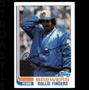 1982 Topps - Rollie Fingers #585 Milwaukee Brewers ⚾ Carta Baseball - Foto 1 di 3