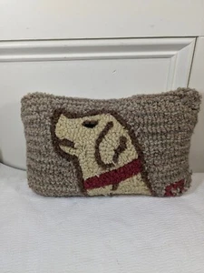 Chandler 4 Corners Laura Megroz Dog pillow Yellow Lab Golden retriever Wool - Picture 1 of 10