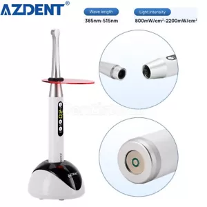 Lámpara de luz de curado LED dental AZDENT 10W 1 curado de seguridad 2200 mW/cm² amplio espectro - Imagen 1 de 14