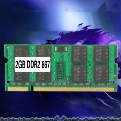 Laptop Memory Ram SO-DIMM PC2-5300 DDR2 667 MHz 200PIN 2GB / DDR2 667 PC2-5300 - Image 1 of 2