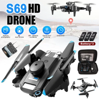 Mini Faltbar WiFi FPV Drohne Mit 4K-HD GPS Kamera Selfie RC Quadrocopter Drone - Bild 1 von 4