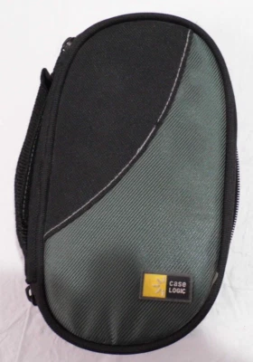 Vintage Case Logic Small Zip Around Misc. Case Black & Gray Side Handle 9"x 5" - Image 1 of 4