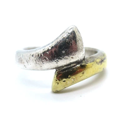 QUINN / FRANZ SCHEURLE Ring 925 Sterling Silber teilvergoldet Silver RG55 - Bild 1 von 4