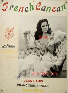 Maria FELIX - FRENCH CANCAN - J.RENOIR - 1954 - FRANCE - RARE - 3 PHOTOGRAPHIES - Foto 1 di 1