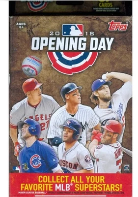 2018 Topps Opening Day Baseball Factory Sealed Hanger Box Ohtani RC!!! - Image 1 of 2