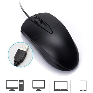 Ergonomics USB Optical Mouse 1200 DPI Computer Mice Wired Mouse  Office Home - Picture 1 of 11