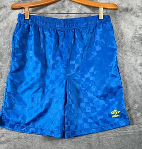 Pantaloncini Umbro ragazzo XL 18 blu a quadri elastico in vita Activewear coulisse - Foto 1 di 11