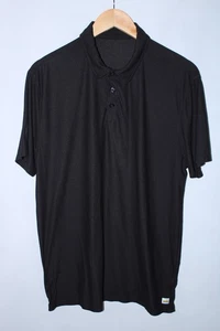 Vuori Men’s Measures Large Black Stretchy Polo Shirt - Picture 1 of 9