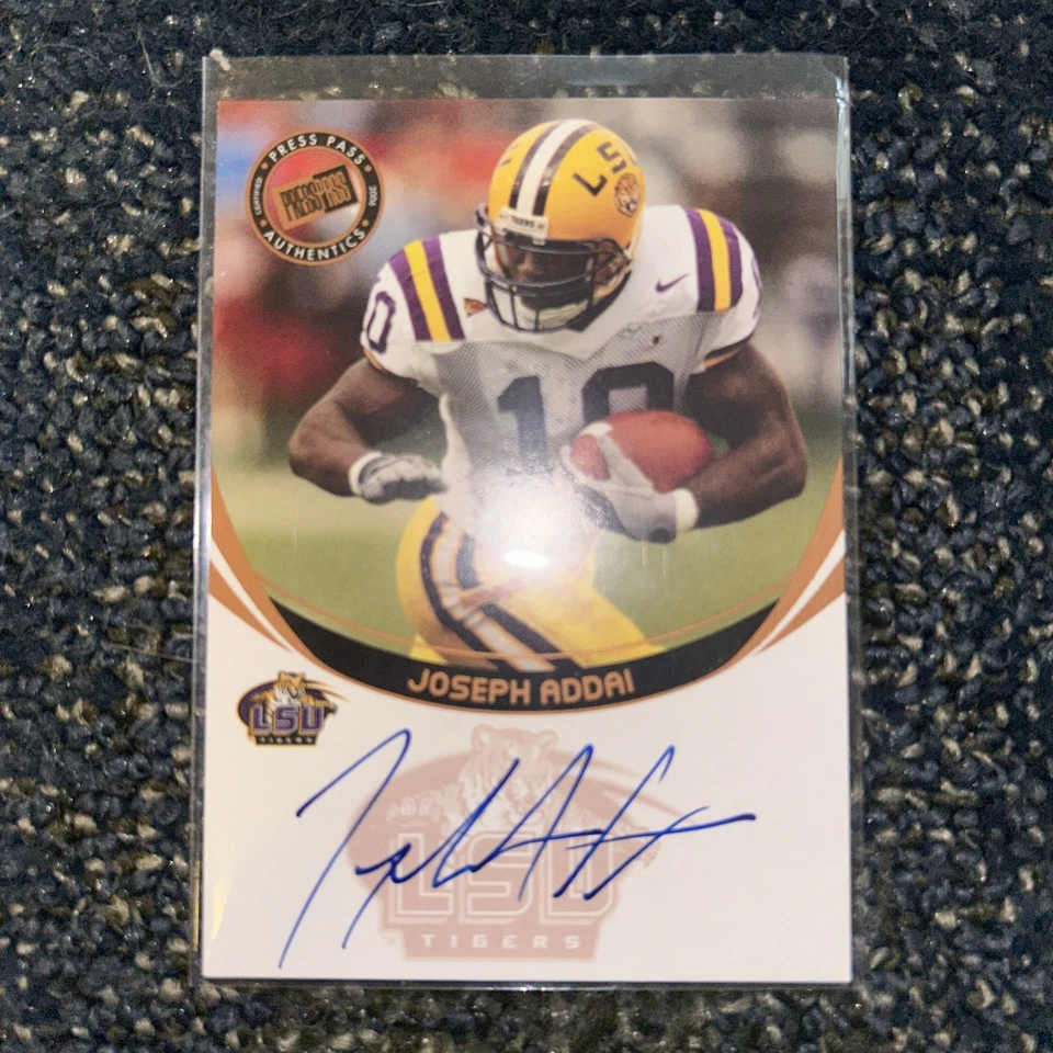 Tarjeta de novato Press Pass Joseph Addai 2006 autógrafo automático bronce radiocontrol LSU COLTS Foto 1 de 1
