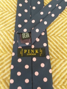 Thomas Pink Silk Tie 8.5cm - Picture 1 of 5