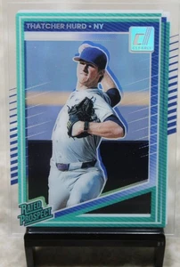 Thatcher Hurd NY 2025 Donruss Clearly Panini Rated Prospect 133 - Imagen 1 de 3