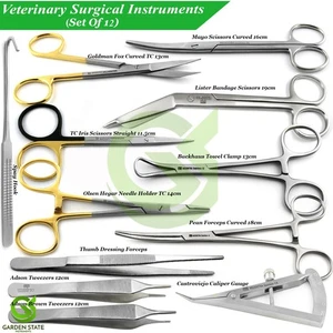 General Veterinary Surgery Packs Spay / Neuter Orthopedic Surgical Instruments - Picture 1 of 13