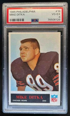 Philadelphia Mike Ditka 1965 #19 Bears PSA 4 Foto 1 de 2