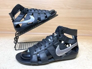 Nike Black Gladiator Sandals Summer Size Uk 6 378502-002 - Picture 1 of 23