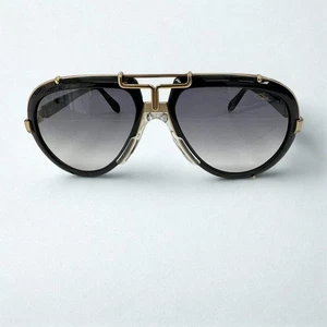 Sunglasses Cazal Legends 642/3 001 62 17 140 Black Gold Grey Gradient Lens 100% - Picture 1 of 3