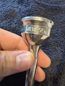 Mercer & Barker 4.5G Viper. Silver Plated Large Bore Trombone Mouthpiece - Picture 1 of 4
