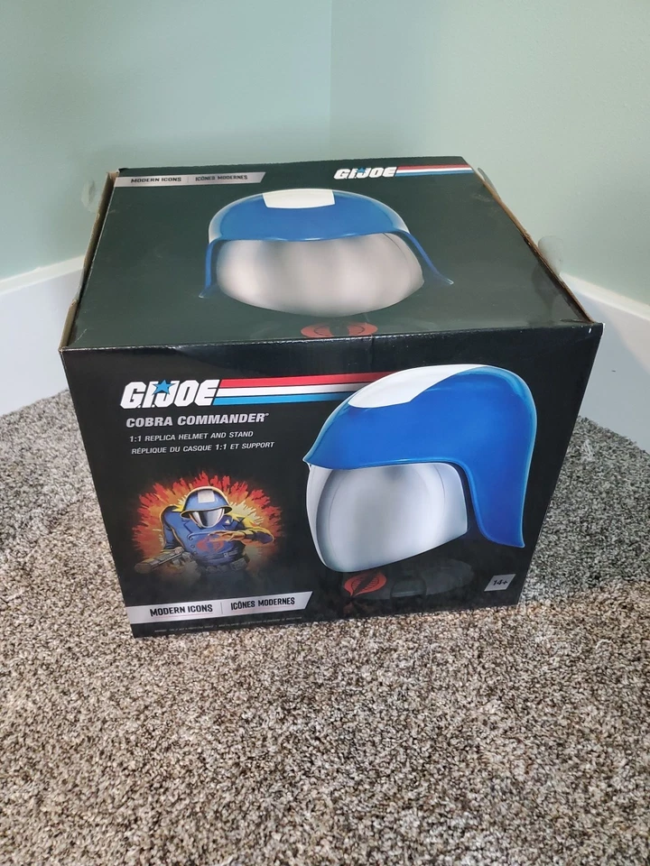 Hasbro современные иконки G.I. Joe Cobra Commander Копия Шлема - Синий - Изображение 1 из 4