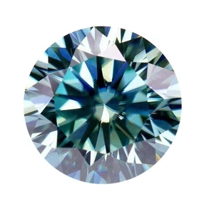 0.12Ct Round Shape 100% Certified Natural Sparkling Blue Loose Diamond - Picture 1 of 2