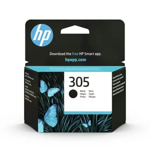 HP 3YM61AE 305 Original Ink Cartridge, Black, Pack of 1 Black (Pack of 1) Pack o - Photo 1/10