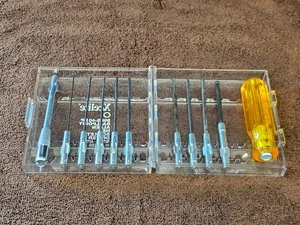 11 Piece Xcelite Ball Point Hex Allen Driver Bit Set Screwdriver 99PS-40 BP - Picture 1 of 11
