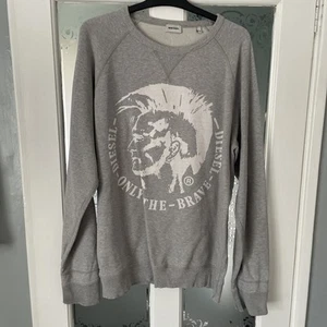 DIESEL Mens Sweatshirt Jumper size Grey Cotton size XL OFFERS - Picture 1 of 9