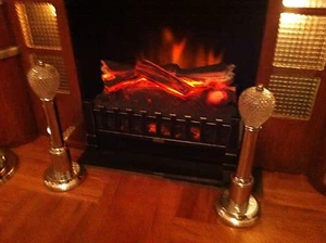 Art Deco Mid Century Andirons - Picture 1 of 6