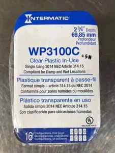 Intermatic WP3100C Copertura ricevitore resistente alle intemperie 2,75" profondità - Foto 1 di 3