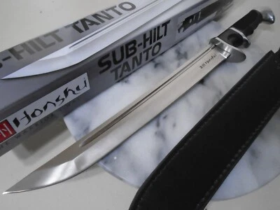 Honshu Subhilt Ninja Tanto Bowie Fixed Blade Knife 5mm Full Tang 7Cr13MoV UC3603 - Image 1 of 4