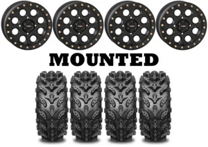 Kit 4 Interco Swamp Lite 28x9-14/28x11-14 on SB-7 Beadlock Matte Black CAN - Picture 1 of 5