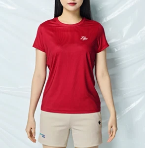 PGNC 25S/S Mujeres Bádminton Camisetas Ropa Deportiva Informal Top Camiseta Vino Nuevo con Etiquetas ERT-4235 - Imagen 1 de 6