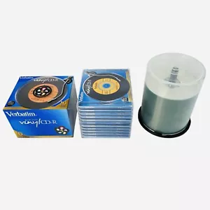 100+ Lot Verbatim Digital Vinyl CD-R 5 Color w Jewel Cases 700MB 80 Minute - Picture 1 of 8