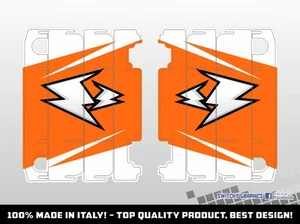 KIT ADESIVI GRAFICA FERITORIE RADIATORE DROP B per moto EXC EXC F 2017 2018 - Picture 1 of 1