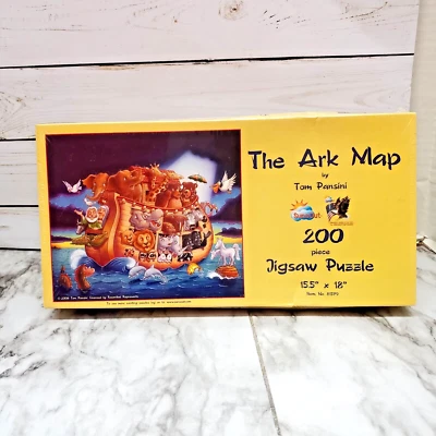 SUNSOUT JIGSAW PUZZLE "The Ark Map" 200 PIECE 15.5” X 18”  Tom Pansini Item81579 - Image 1 of 4