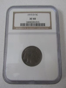 1915-D Buffalo Nickel NGC XF40 - Picture 1 of 4