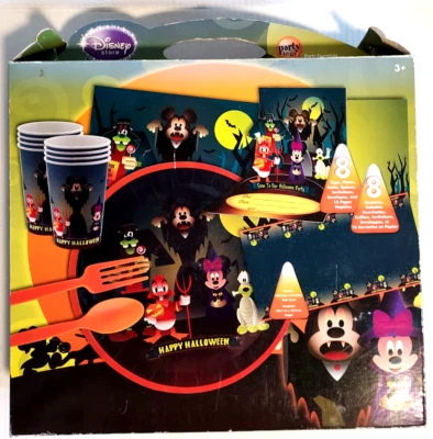Disney Store Exclusive Halloween Mickey & Friends Party Kit 8 Pc Serving Set - Image 1 of 4