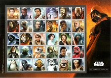 GB 2019 STAR WARS DROIDS ALIENS  SPACE FILMS COMPLETE SHEET MNH