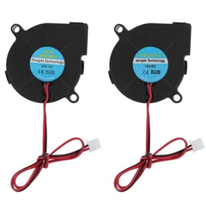 5015 Turbo Blower Fan Cooling Fan DC 12V/24V 50mm Turbo Blower Fan Fr 3D Printer - Photo 1/18