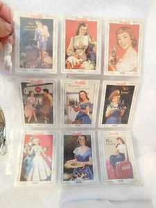 Nueve tarjetas comerciales de coca cola 1994, 1944-1956 imágenes publicitarias - Imagen 1 de 2