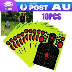 10Pack 9.5x14.5" Silhouette Reactive Paper Targets Rifle Pistol Shooting AU B - Picture 1 of 11