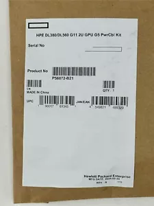 HPE ProLiant DL380/DL560 Gen11 2U GPU G5 Netzkabel Kit P56072-B21 - Bild 1 von 3
