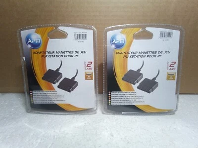 APM PlayStation 1/2 Adattatore Controller per PC e PS3 USB 2x - NOS Sigillato Doppia Porta - Immagine 1 di 3