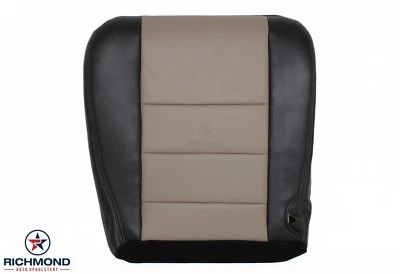 05 Ford Excursion EDDIE BAUER llantas TV - parte inferior del conductor cubierta de asiento de cuero 2 tonos Foto 1 de 4